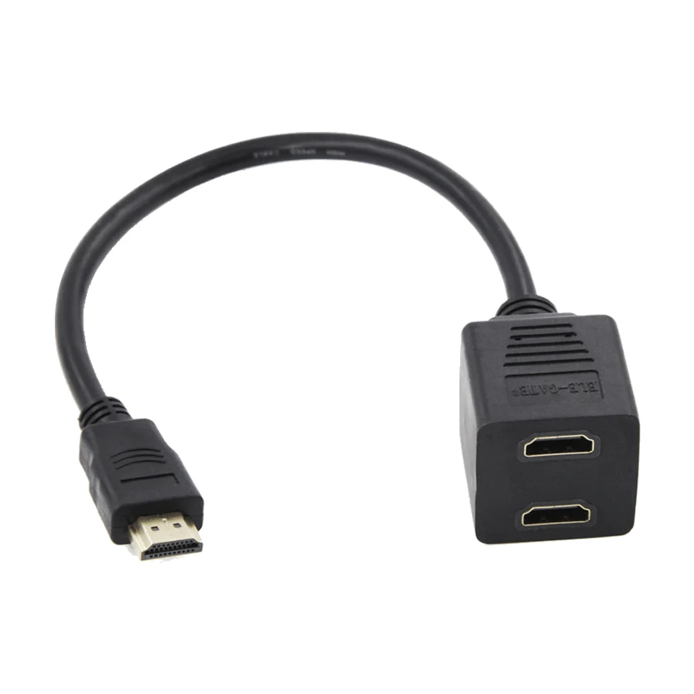 Splitter en cable hdmi con dos salidas hdmi full hd 30cm / wi.80