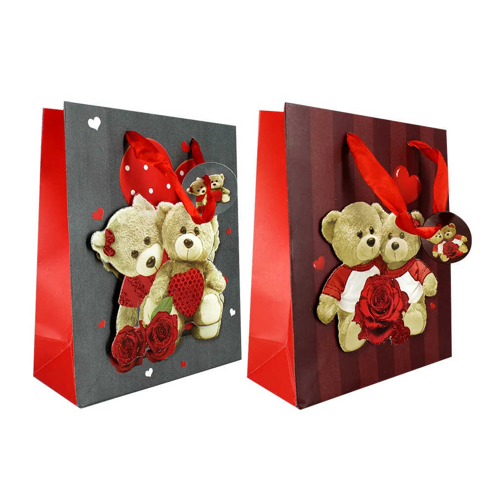 1pza Bolsa mediana de regalo con diamant...