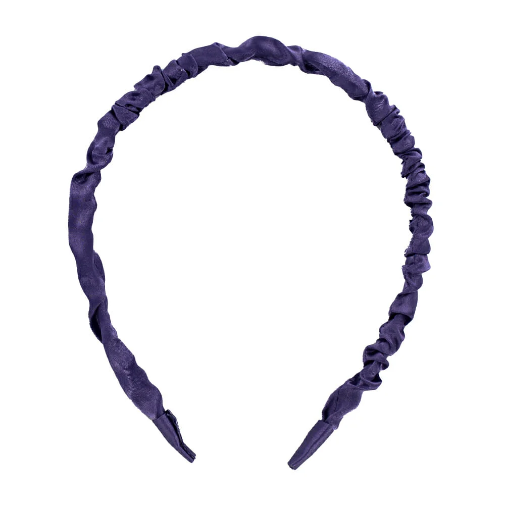 Diadema cubierta de tela corrugada, vari...
