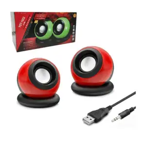 Par de bocinas / parlantes multimedia con entrada usb y auxiliar 2.0 …