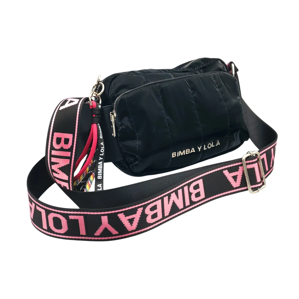 Bolsa con costuras verticales, tela impe...