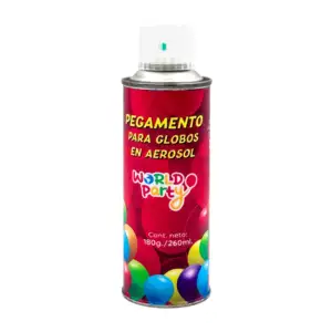 Pegamento para globos en aerosol de 180g-260ml / world party / 1301