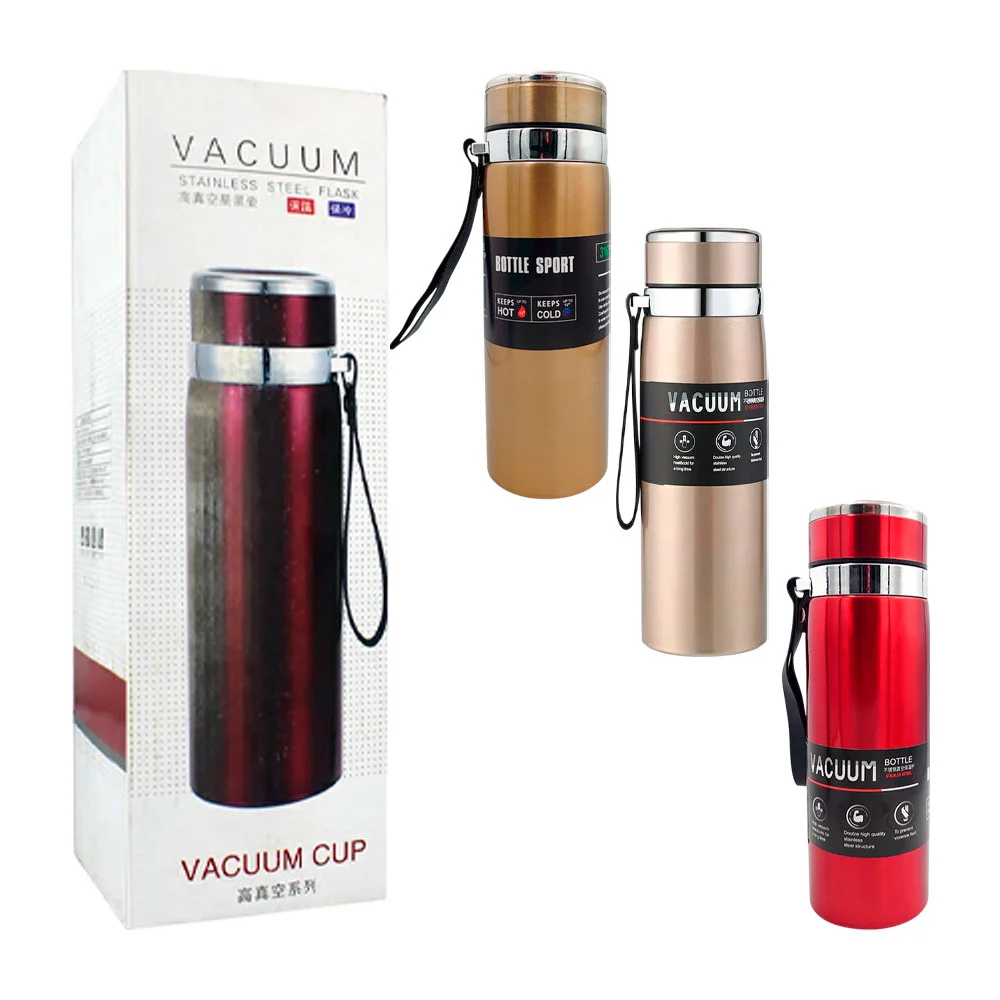 Termo liso de acero inoxidable con infusor y capacidad para 800ml, variedad de colores / bk-009 / lu88015 / lu88016