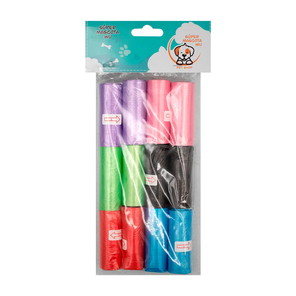 Paquete con 12 rollos de bolsas para hec...