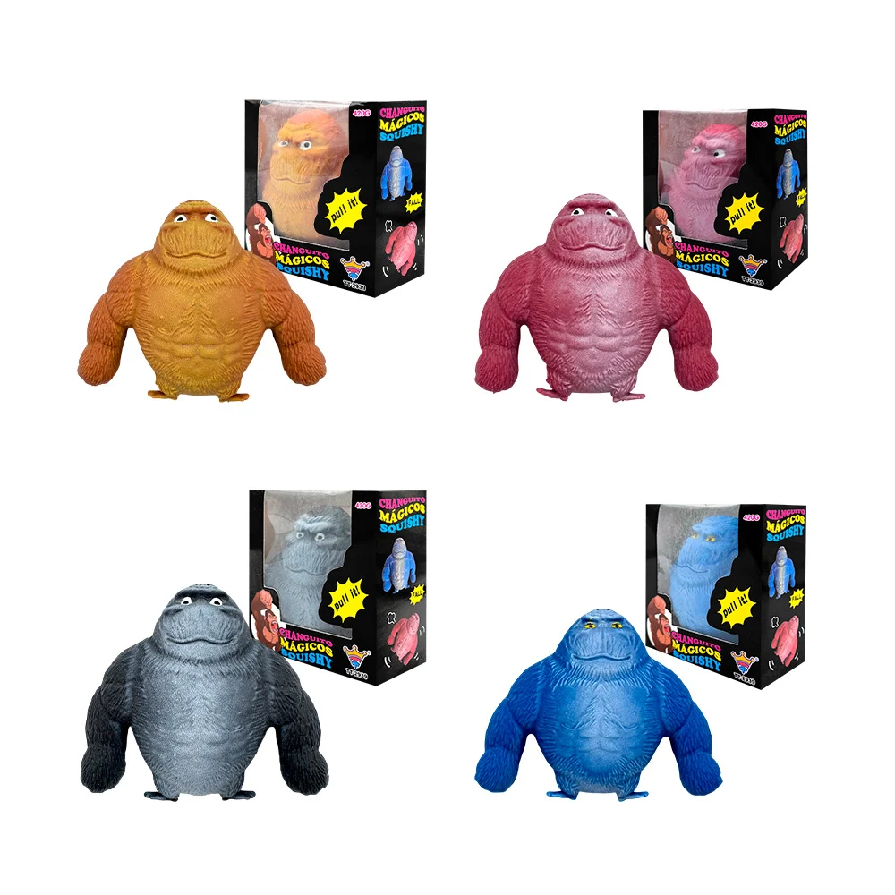 1pza Squeeze / juguete antiestrés en forma de gorila, 420g / giant stretchy gorilla / changuito mágicos squishy / xx001