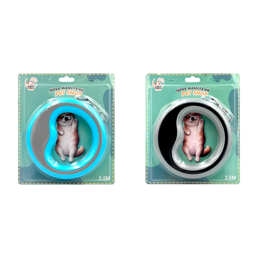 Correa retráctil para mascota con forma de círculo y medida de 2.5m / 456983