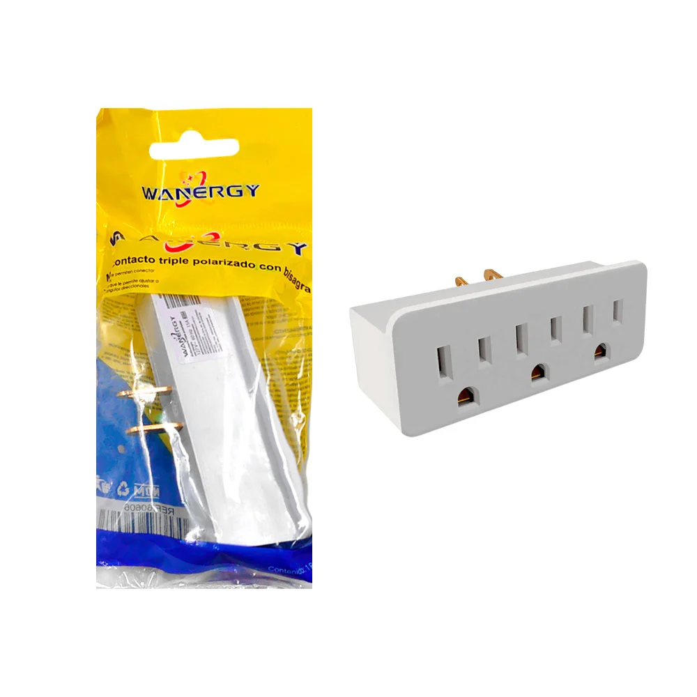 Multicontacto sencillo con 3 conectores triples / 60606