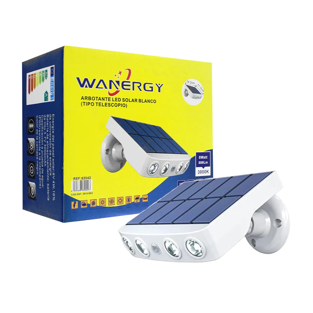 Lámpara led arbotante con diseño tipo telescopio con 800 lúmenes, 3000k, 8w / 62042