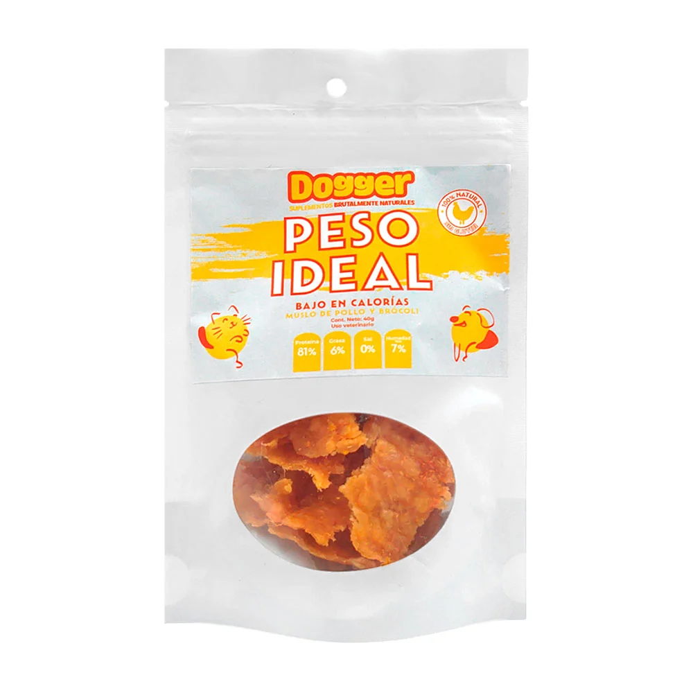 Muslo de pollo deshidratado y brócoli para un peso ideal, 40gr / 798027