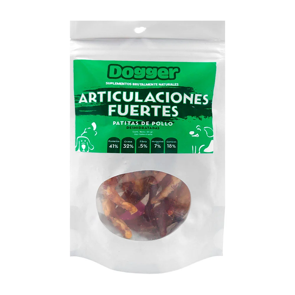 Patitas de pollo deshidratadas para articulaciones fuertes, 50gr / 798041