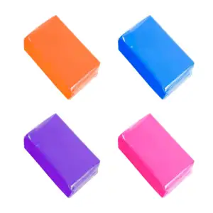 Plastilina de 10x6.5cm - 200g en color liso, variedad / b4239