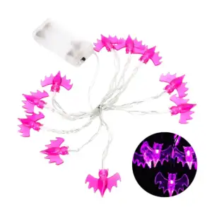 Guirnalda decorativa pequeña, led para halloween con forma de murciél…