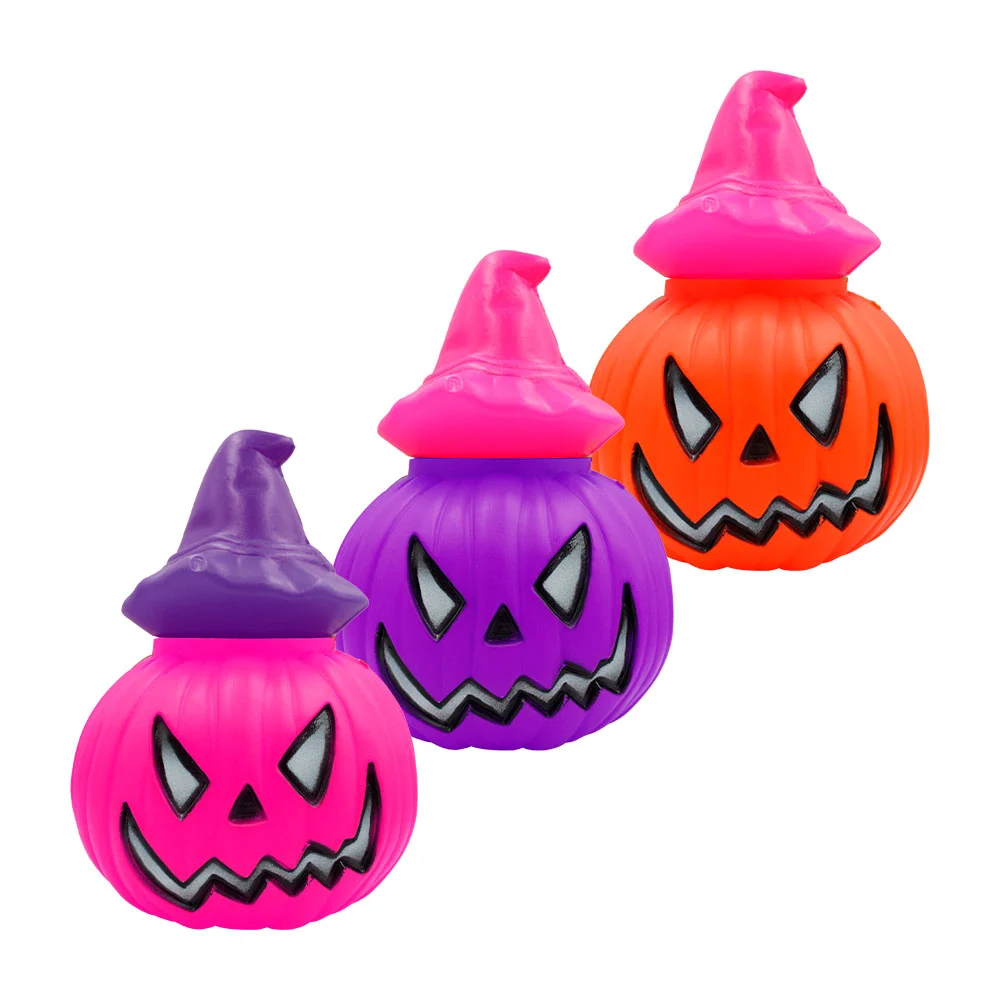 Calabaza jumbo con gorro de bruja para pedir dulces, 16.5cmx23x14.5cm, v.colores