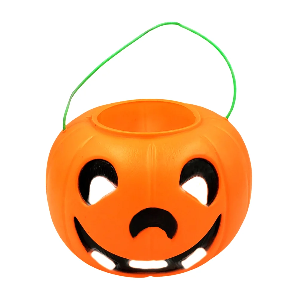 Calabaza jumbo de halloween para pedir dulces, 16.5cm de alto - 23cm de ancho