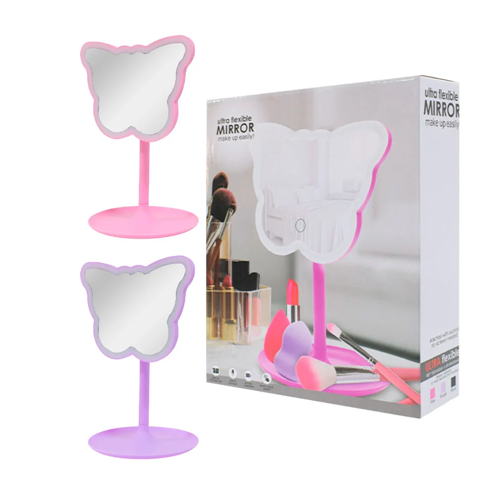 Espejo en forma de mariposa con base par...