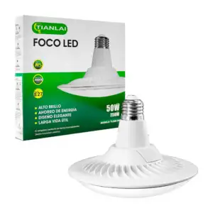 Foco led desmontable, tipo plafón 50w-250w / tlind-36 / e27w50t22