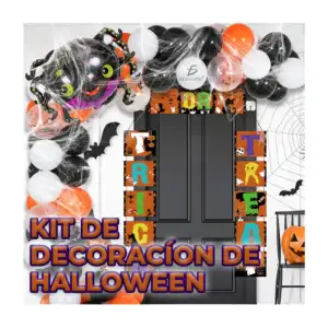Kit de decoración para fiesta de halloween con variedad de globos, te…