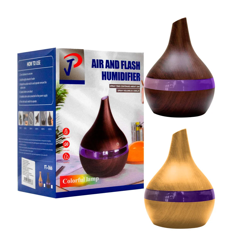 Humidificador de aromaterapia con luces rgb, 300ml / air and flash humidifier
