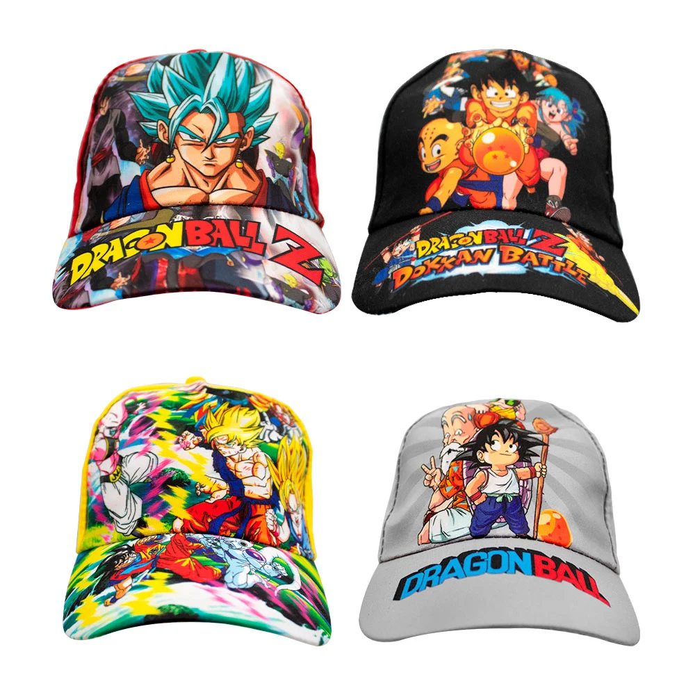 Gorra / cachucha infantil con estampado de dragon ball, variedad de colores