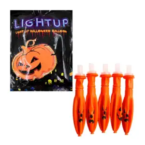 Paquete de 5 globos con forma de calabazas para decoración de hallowe…