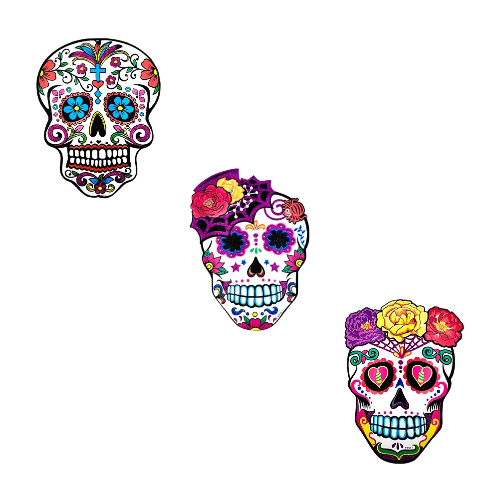 Adorno colgante decorativo con brillantina y diseño de catrina-catrin, 41cm