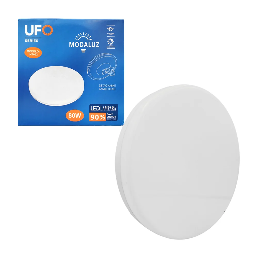 Lámpara led tipo plafón redondo modaluz ufo de luz blanca con consumo de 80w