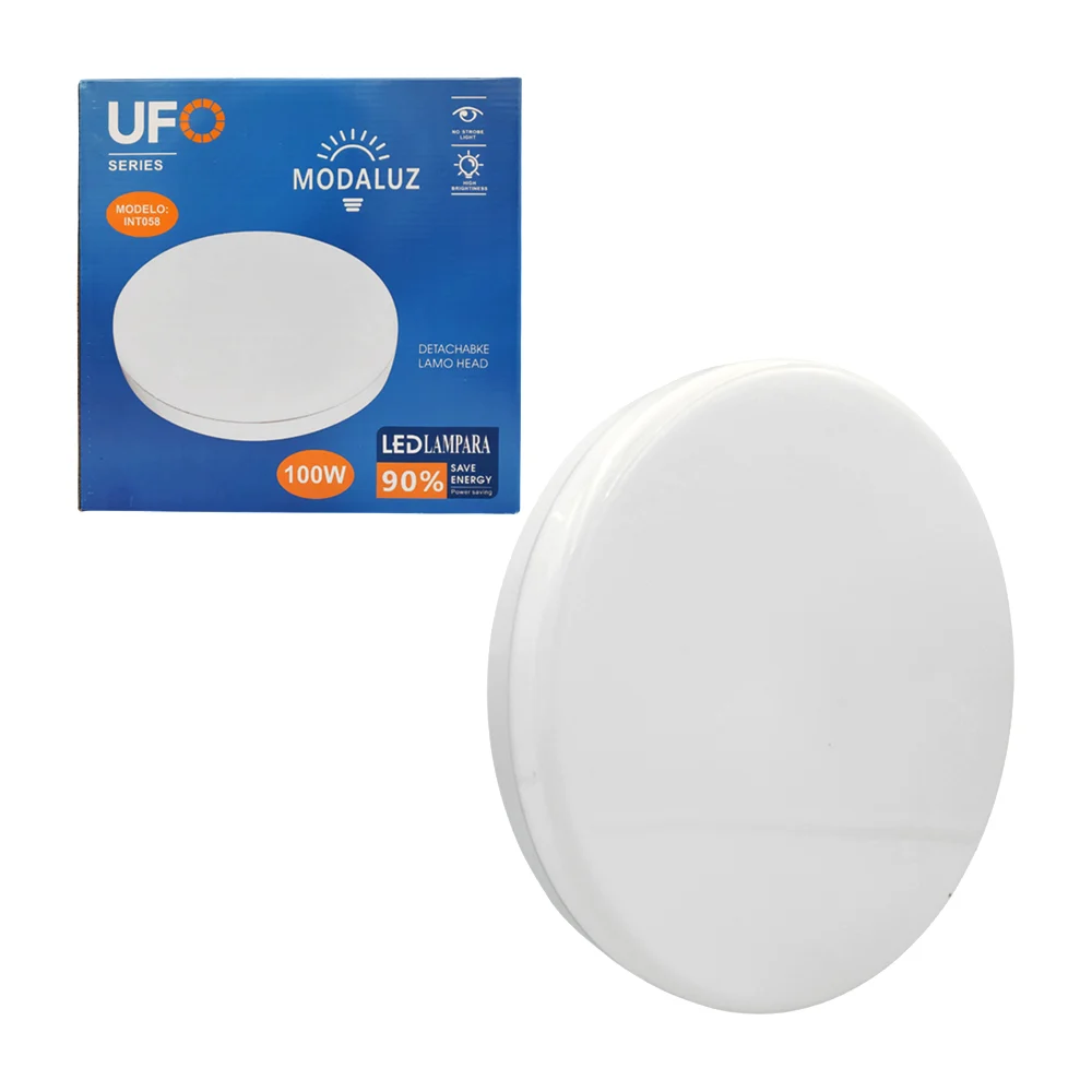 Lámpara led tipo plafón redondo modaluz ufo de luz blanca con consumo de 100w
