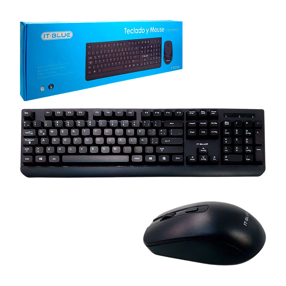 Kit de teclado inalámbrico español y ratón ergonómico inalámbrico, usos varios