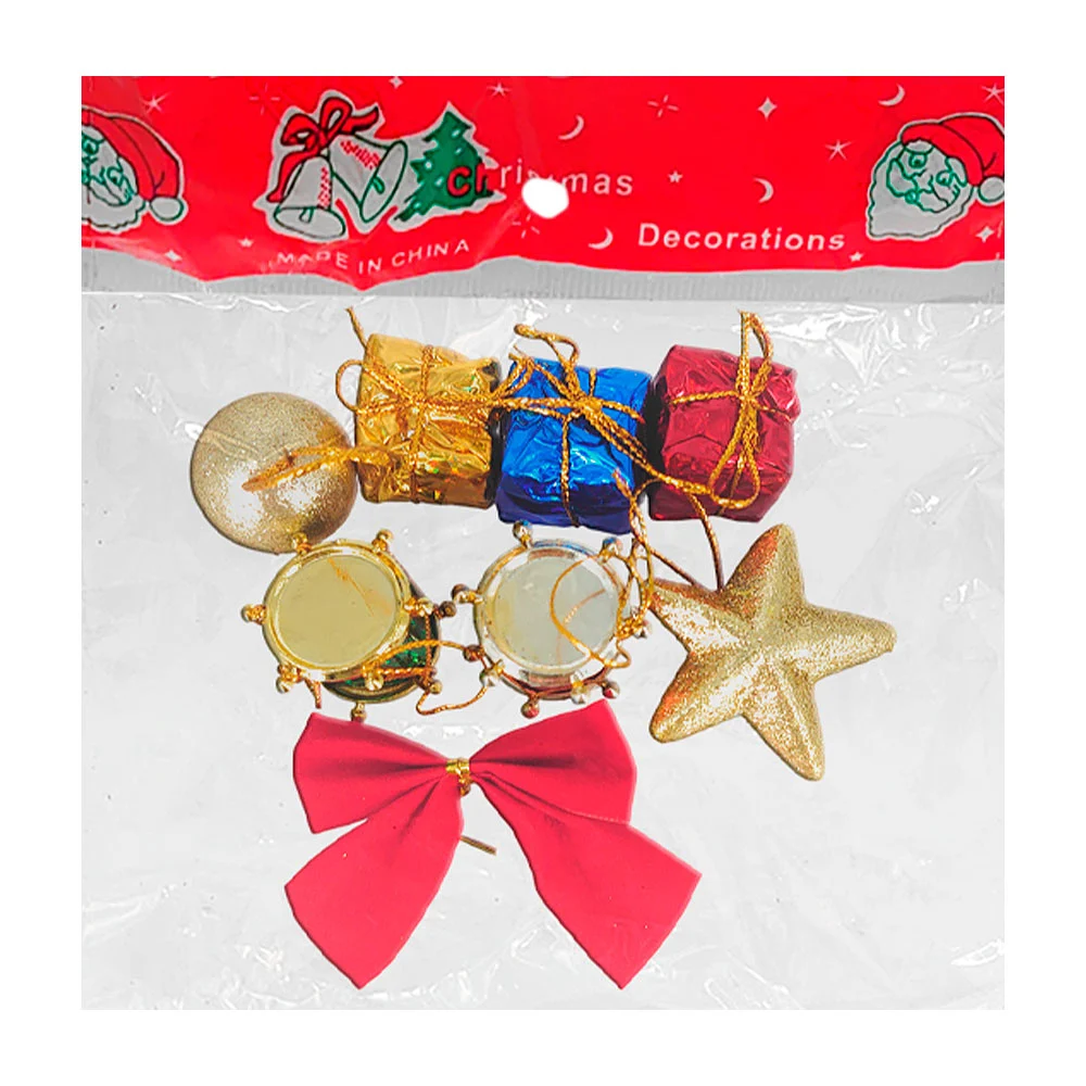 Paquete con 8 adornos navideños para el árbol - navidad / christmas decorations