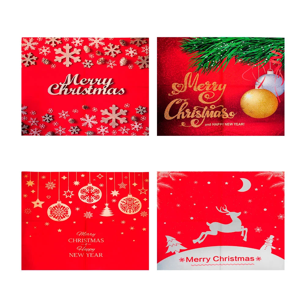 Mantel navideño decorativo de tela de 44x60cm, variedad de modelos / j1820