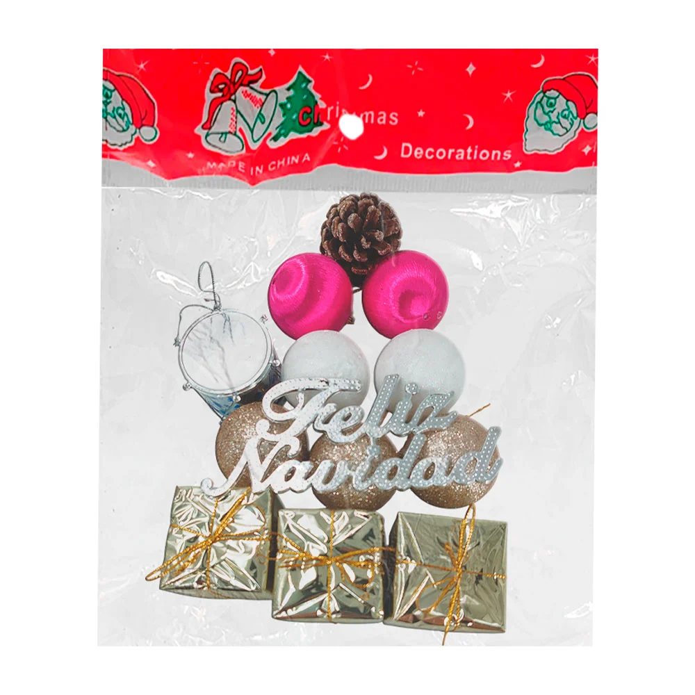 Paquete de 13 adornos colgantes navideños medianos para el árbol / christmas