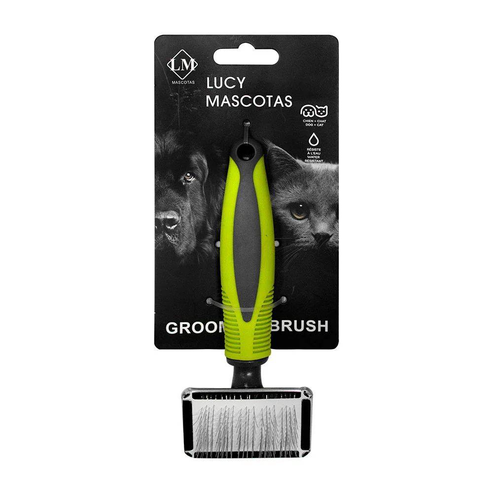 Cepillo mini removedor de pelo con cerdas metálicas, ergonómico / jr2691