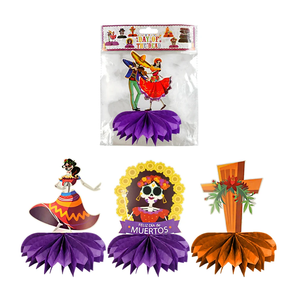 1pz adorno para el día de muertos base en 3d, 16x18cm, variedad de modelos