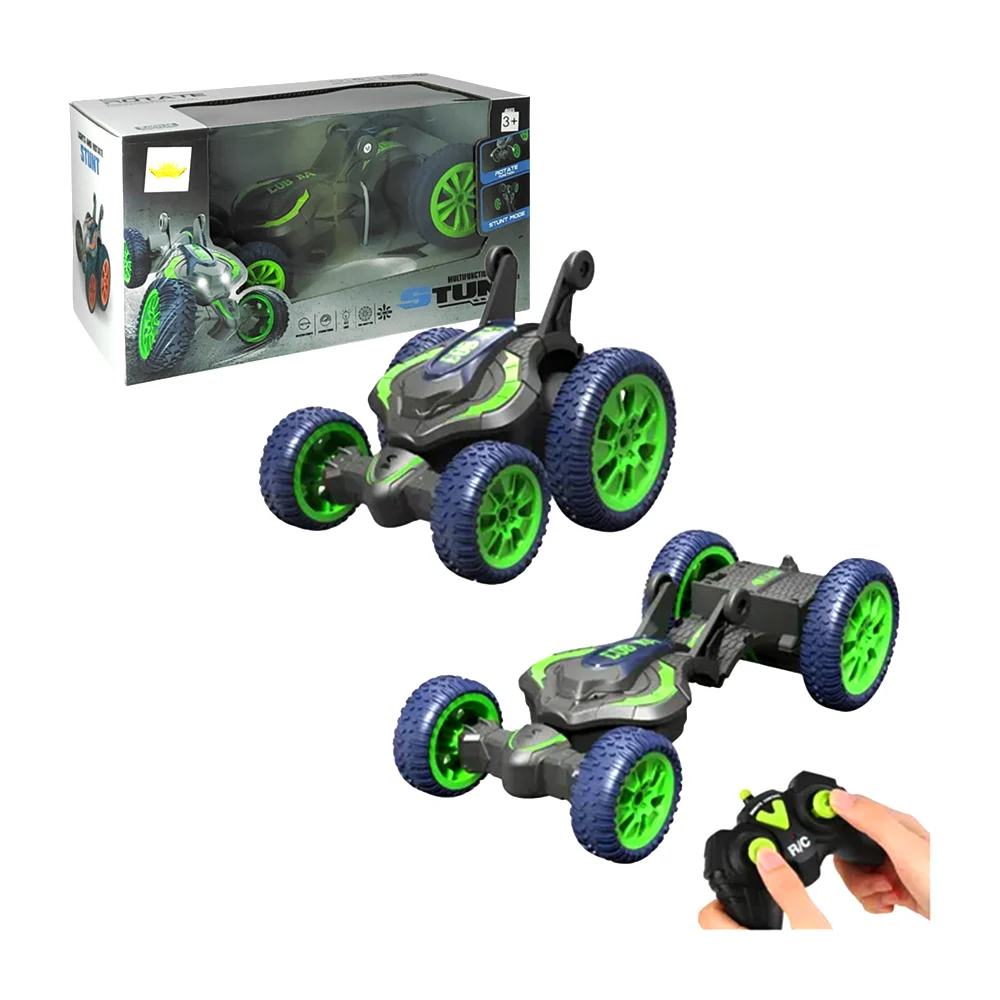 Carro stunt deforme a control remoto con luces, 2.4ghz y rotación de 360° / c075