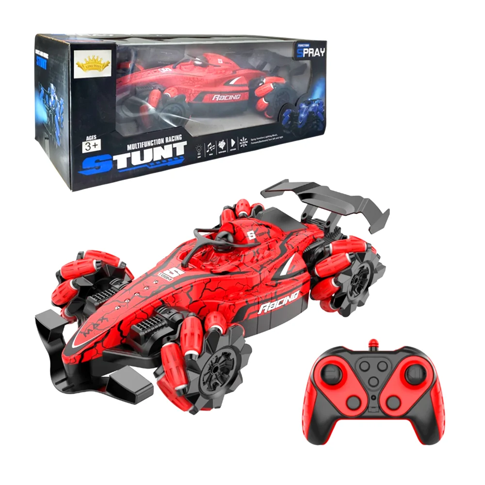 Carro stunt deportivo omnidireccional a control remoto + lanzador de spray / 680