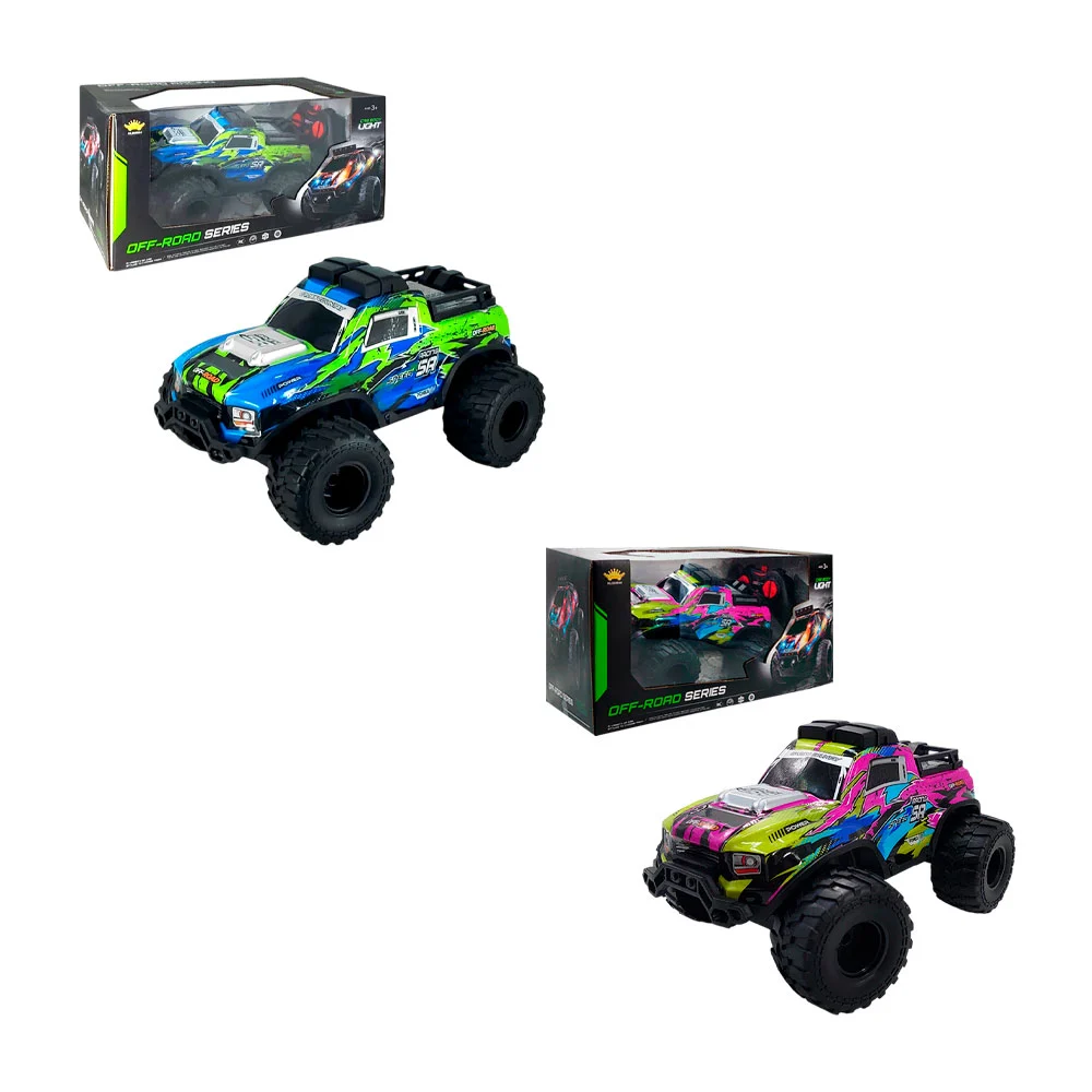 Carro camioneta a control remoto con luces, varios colores / off-road series