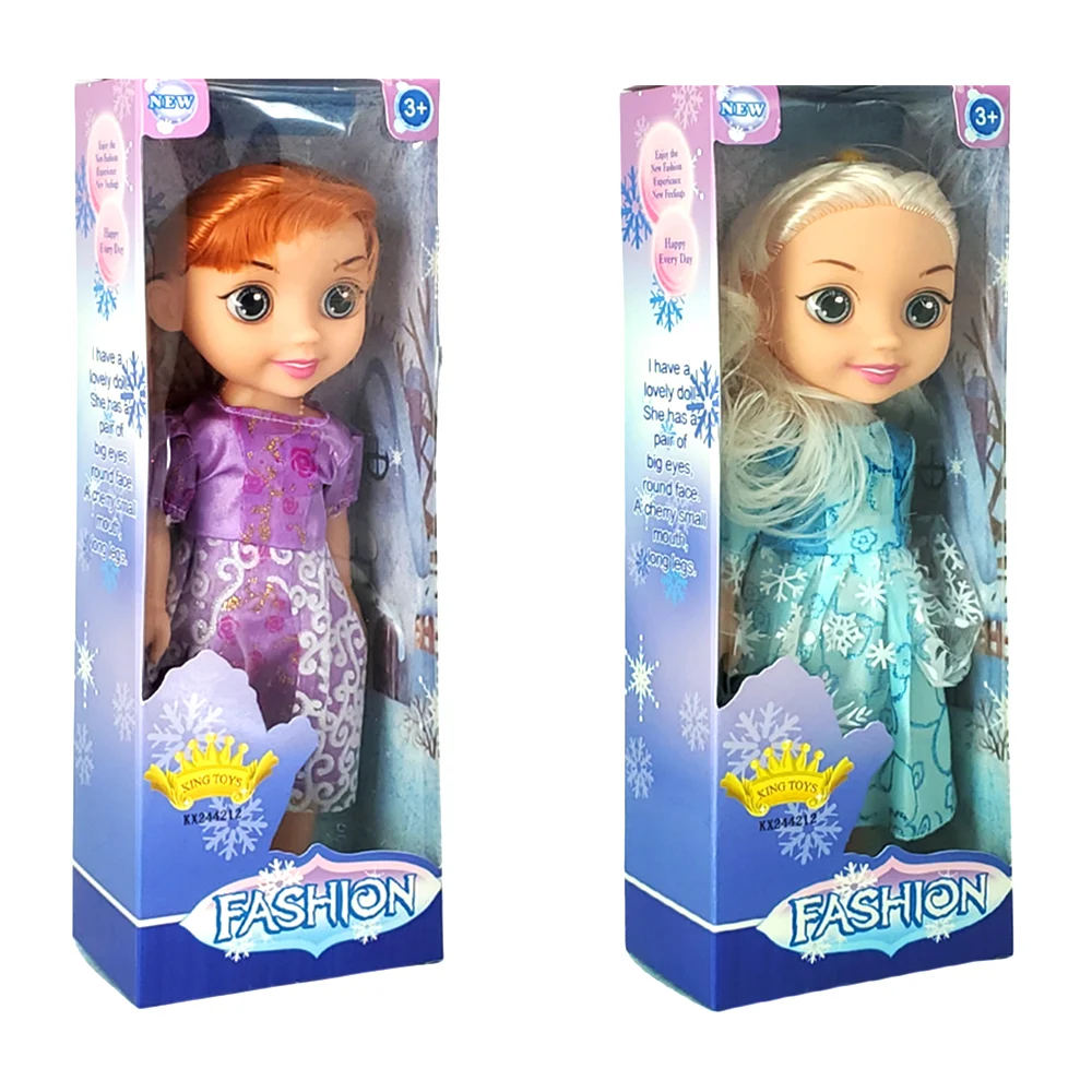 Muñeca princesa fashion con vestido de brillantina con luz y sonido / kx244212