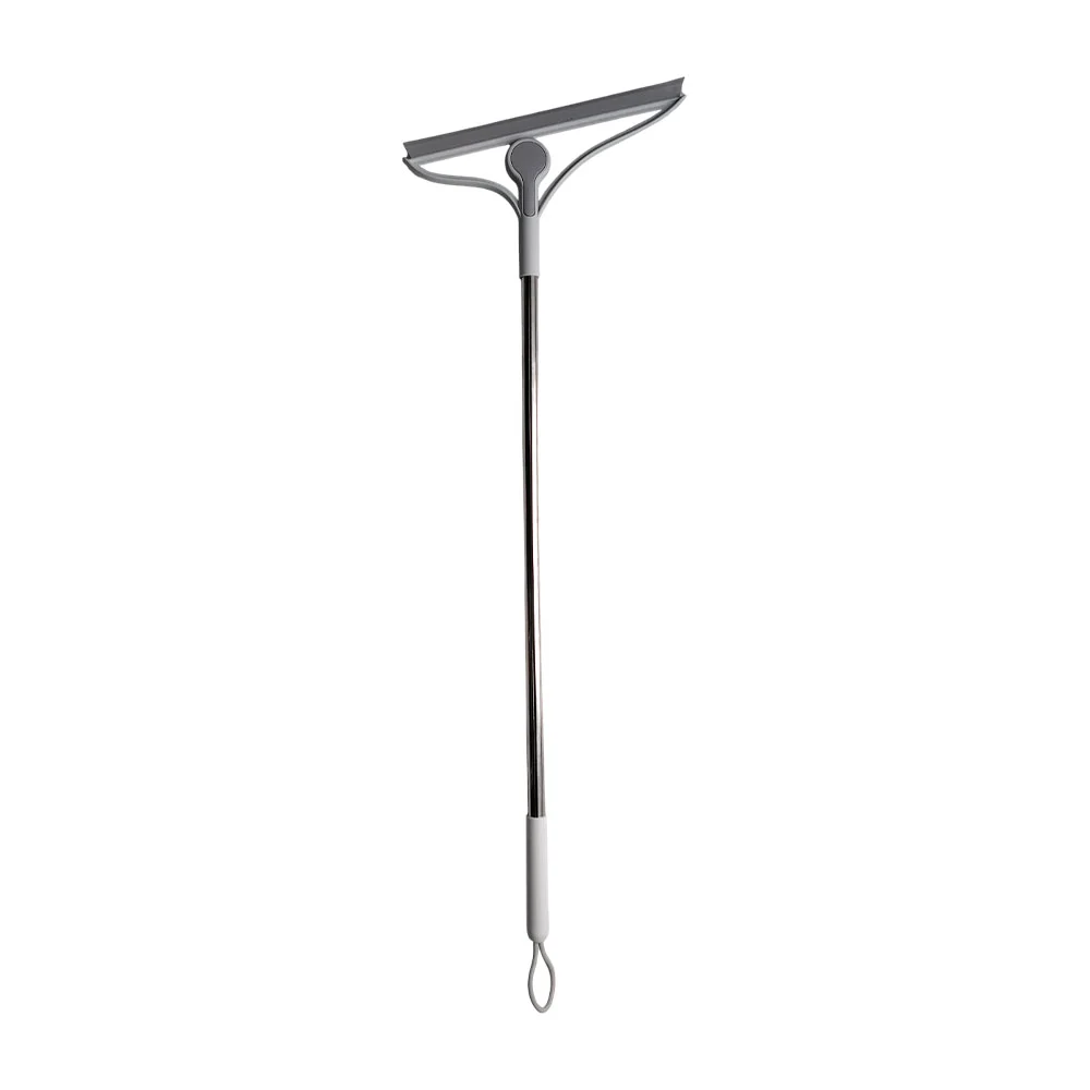 Jalador limpia vidrios con mango de acero inoxidable-diseño ergonómico / 49adl