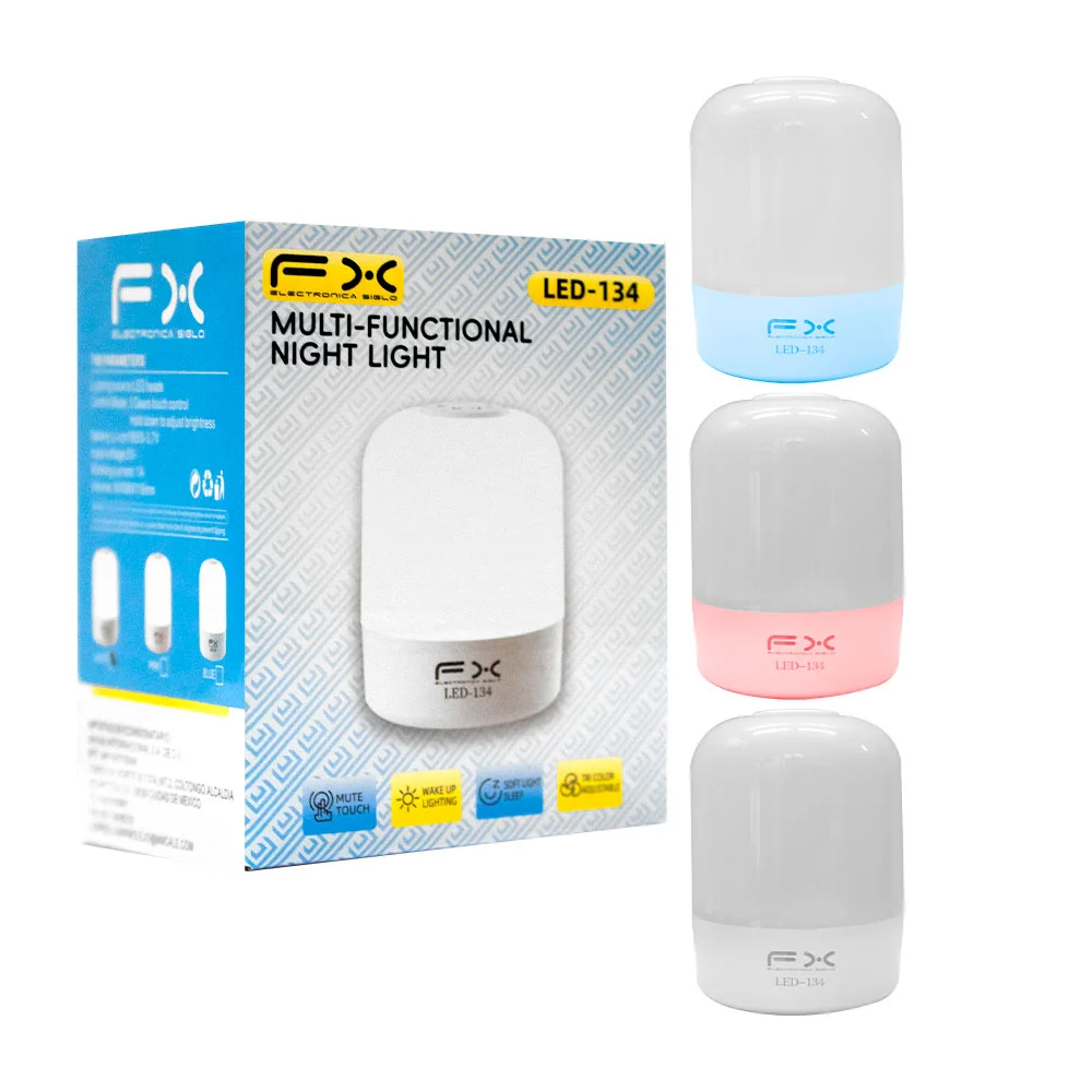 Lámpara de mesa multifuncional, recargable, táctil, con 3 modos de iluminación