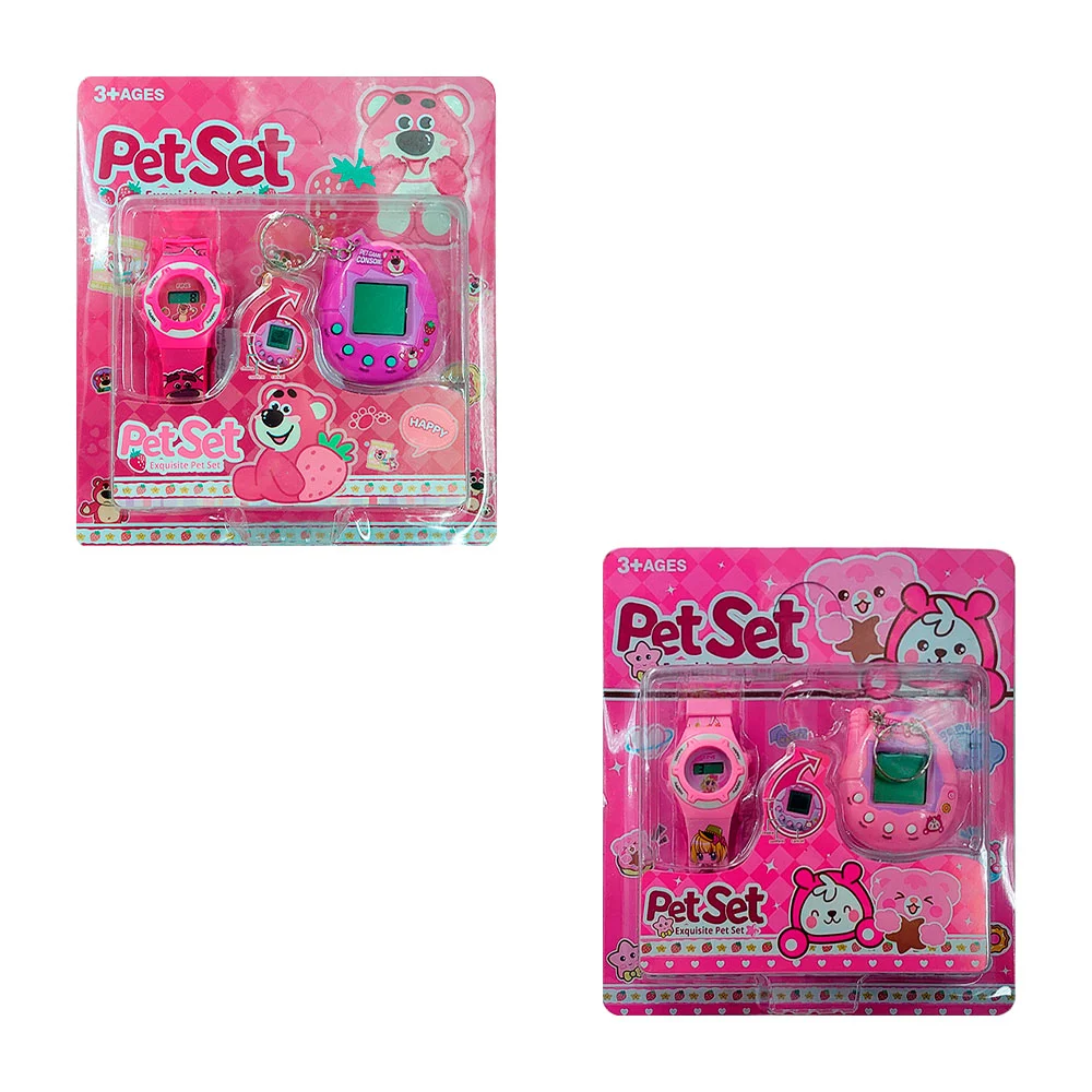 Blíster llavero tamagochi + reloj infantil, variedad de modelos / lu2152