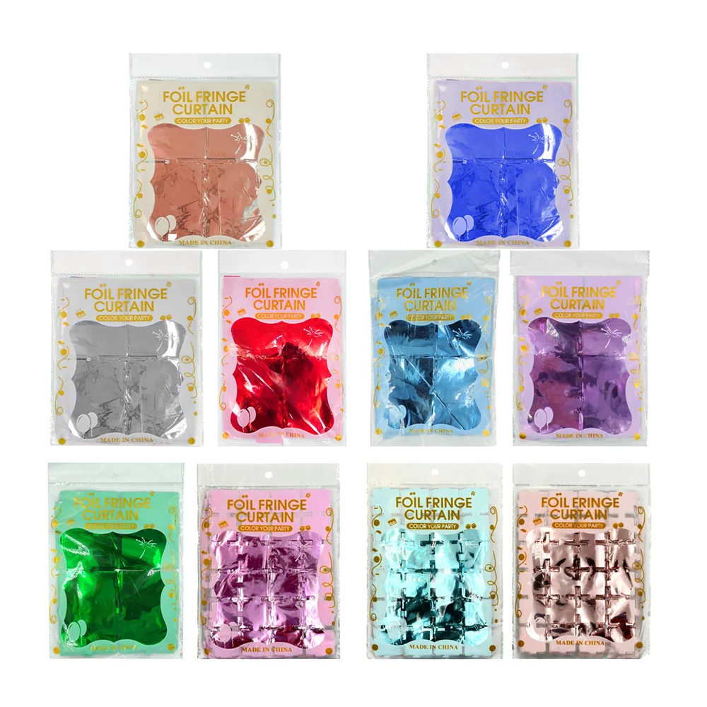 Cortina metálica con diseño de cuadros grandes para decoración de fiesta, variedad de colores / ml-300a / ml-136 / ml-222 / ml-225 / ml-224 /