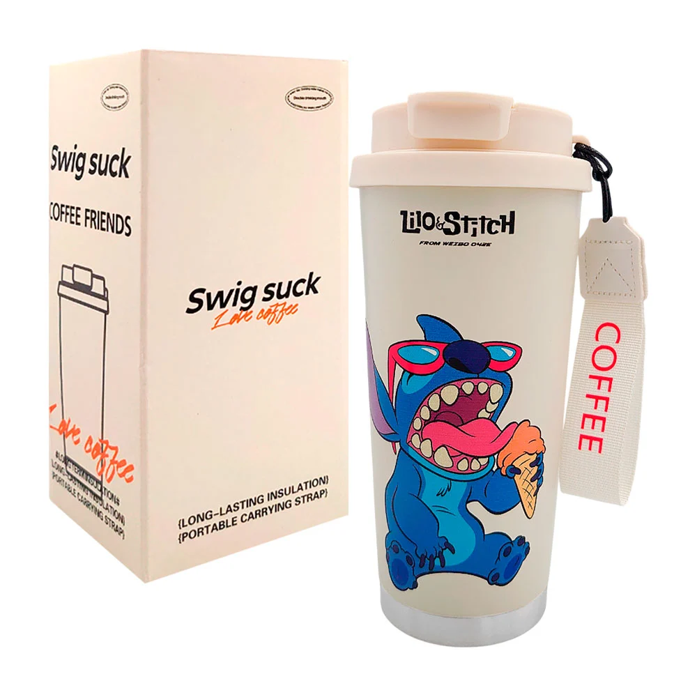 Vaso termo de acero inoxidable de 500ml y estampado animado / swig suck /lu88009