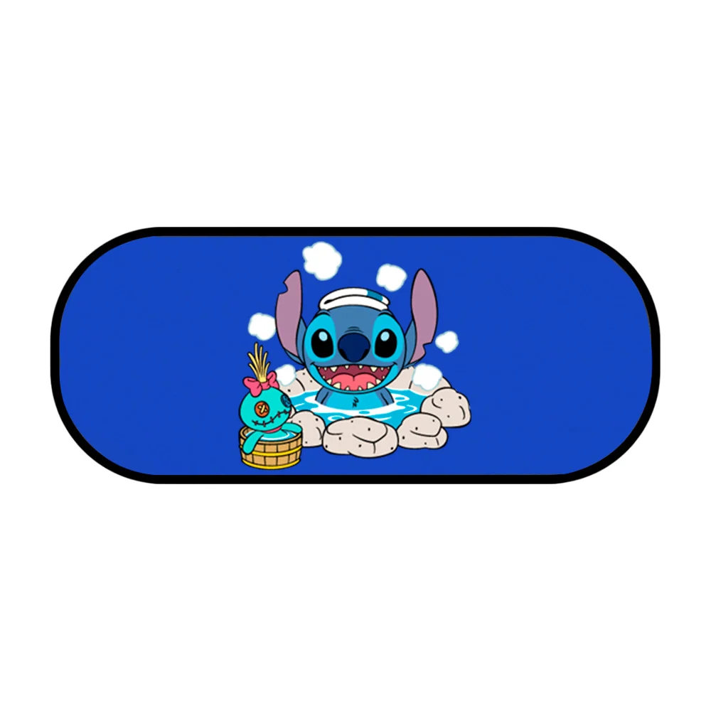 Parasol grande para coches, ovalado, plegable con estampado de stitch / lu9392