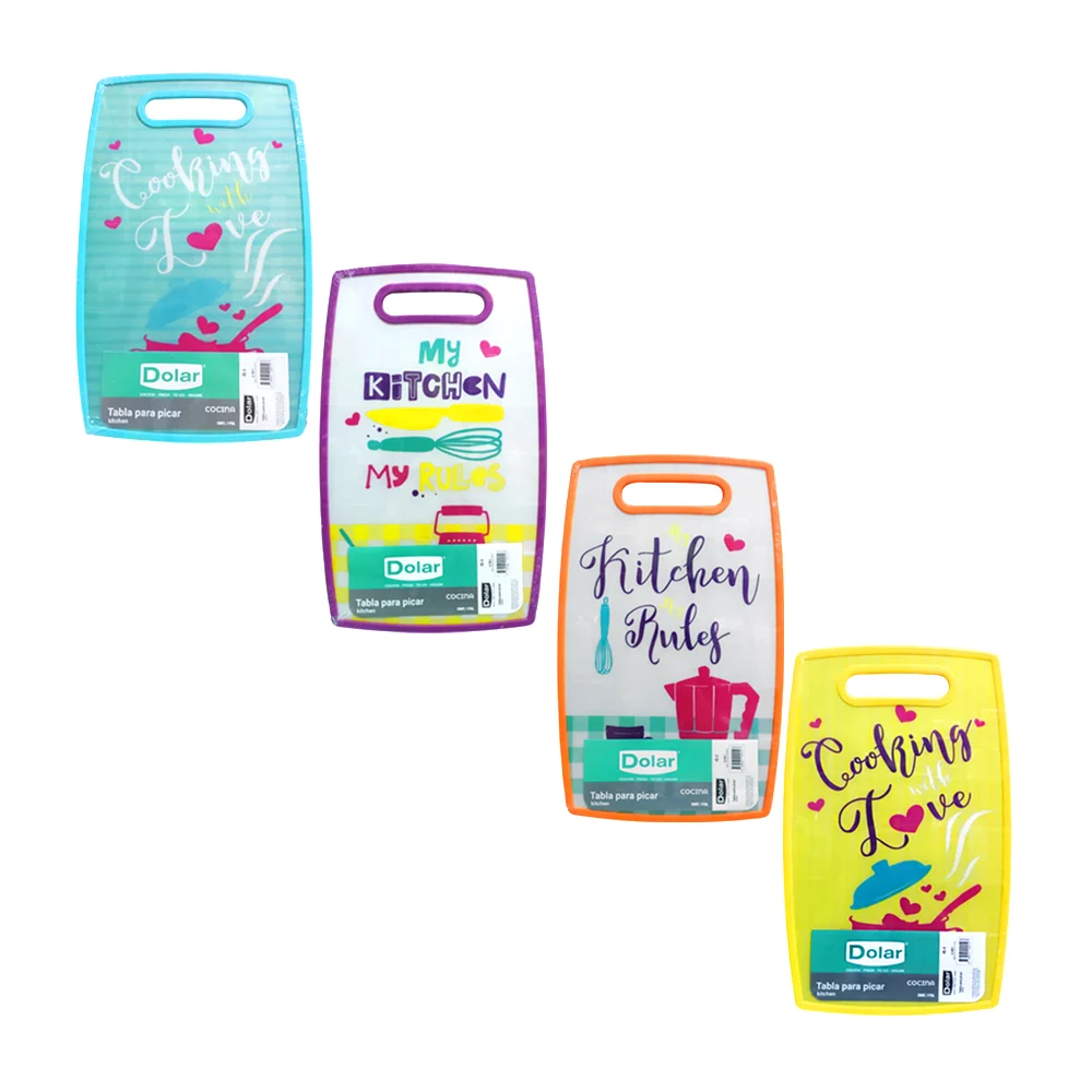 Tabla de plástico mediana para picar, con estampado animado, variedad de modelos / 100012 / m-100012 / tabla dolar