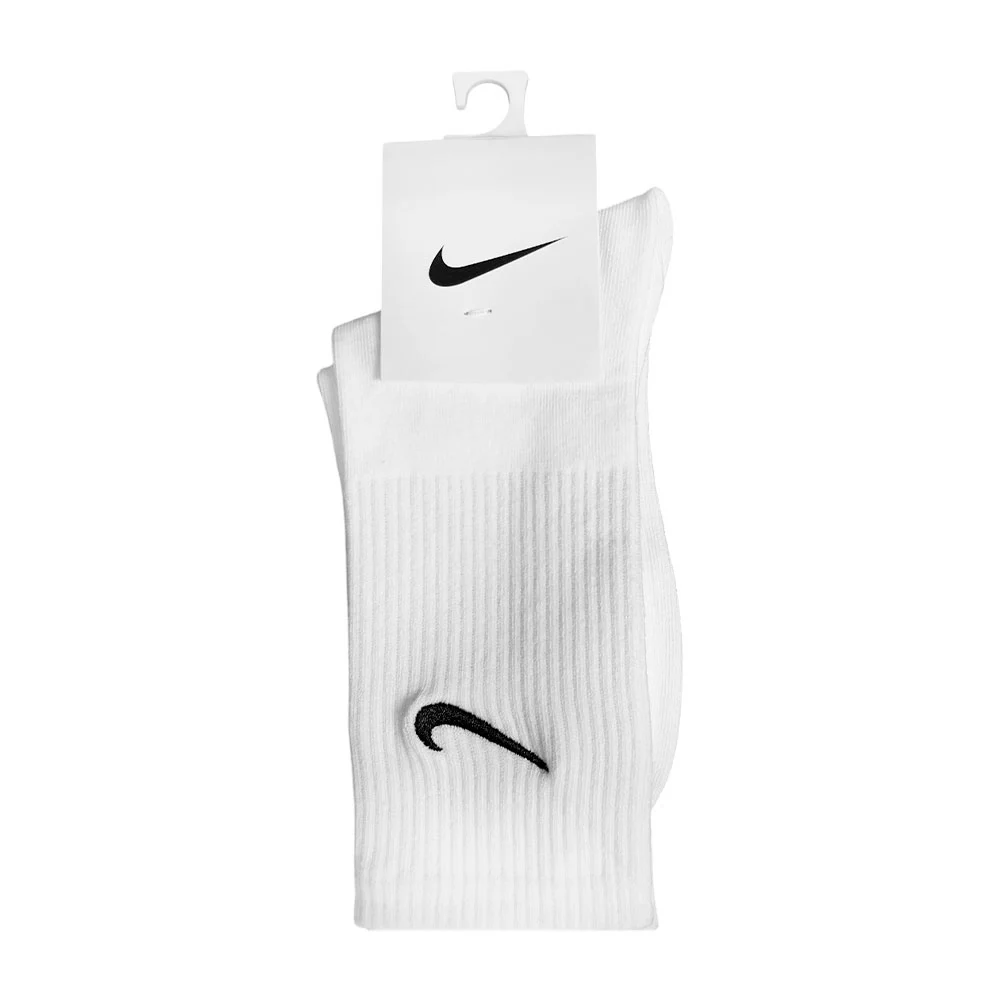 Par de calcetines medias blancas con monograma deportivo, 34-39 / mcr-83106