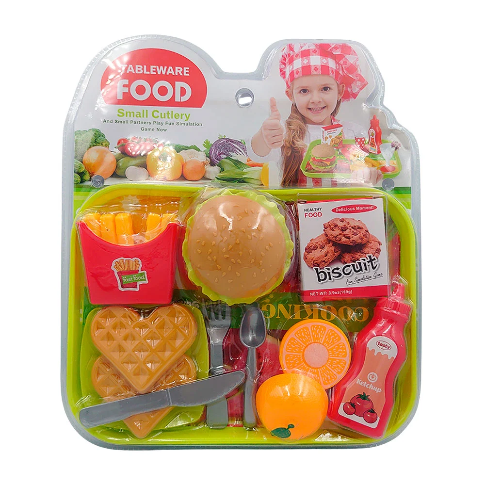 Blíster de comida rápida, con fruta y postre + cubiertos y bandeja / mxg88022