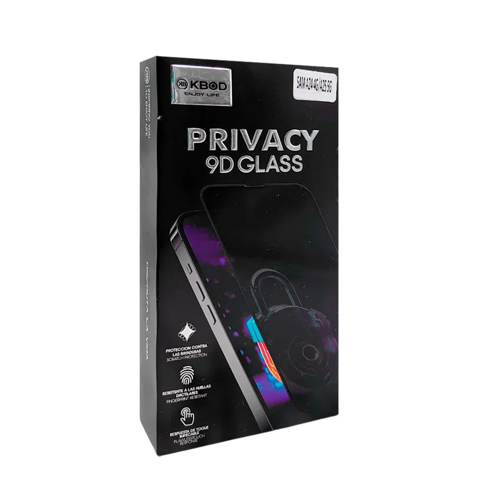 Caja con 10 micas de cristal para samsung galaxy a24 y/o a25 de privacidad