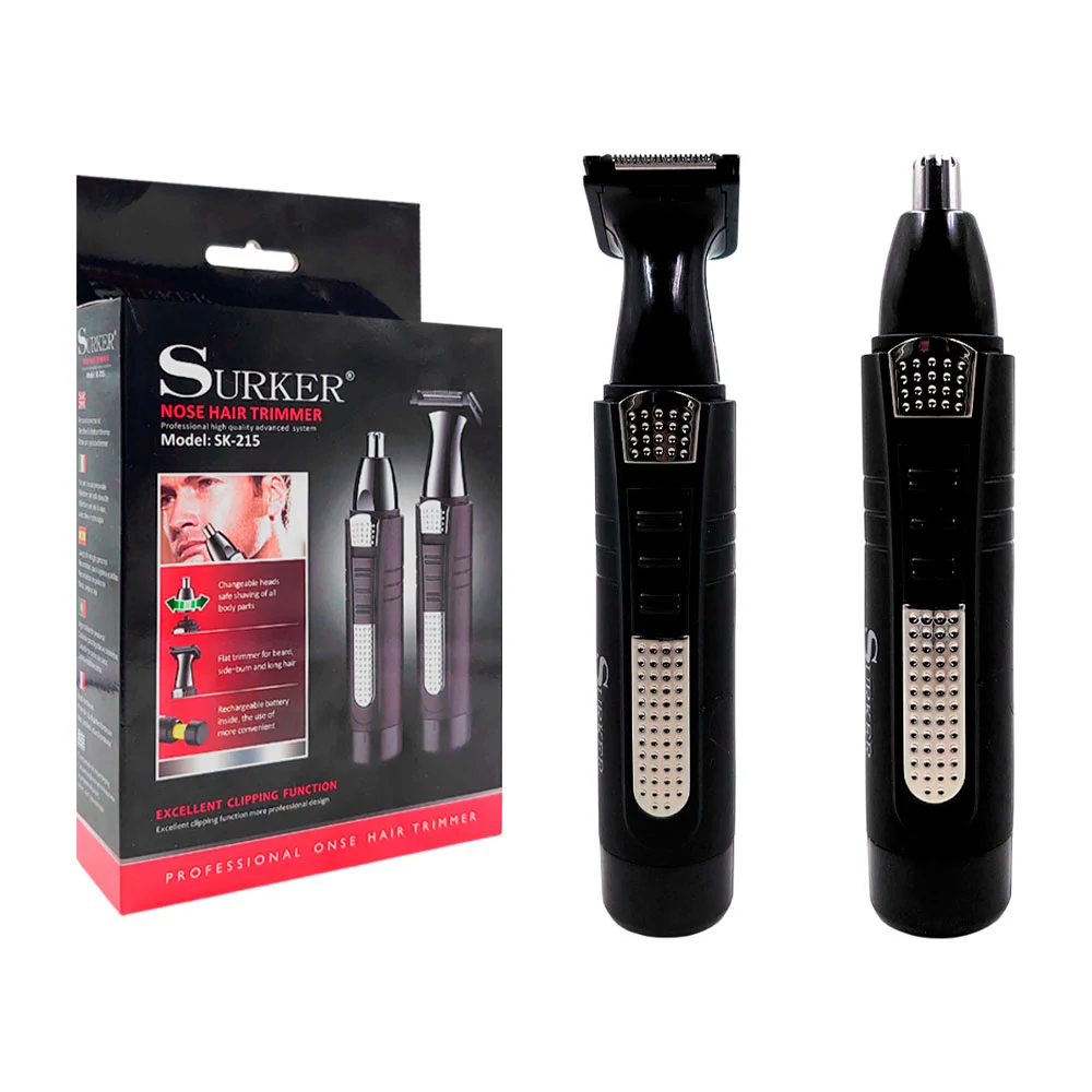 Máquina depiladora surker para el vello nasal + base y cabezal intercambiable
