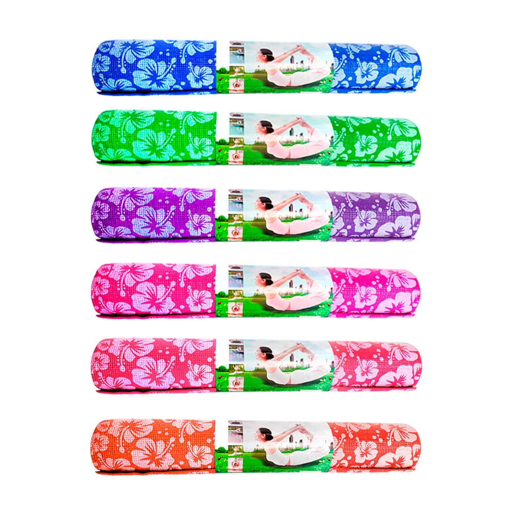 Tapete con estampado floral para yoga, 173x61cm, varios colores /yoga mat 300002