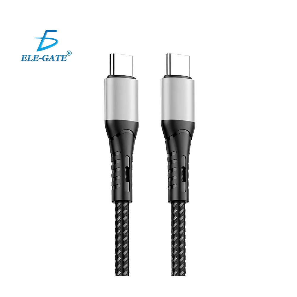 Cable de cordon trenzado de 1 metro con entrada tipo c a tipo c y potencia de 66w, variedad de colores / wi.189